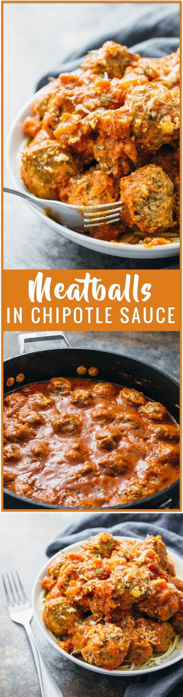 Meatballs in chipotle sauce