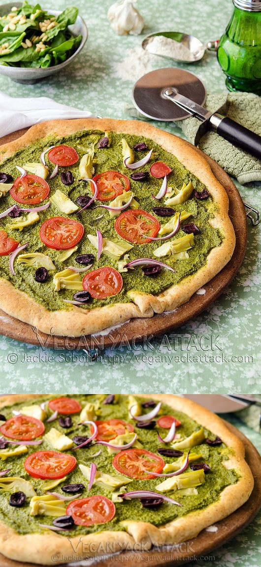 Mediterranean Pesto Pizza