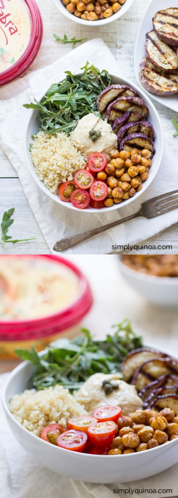 Mediterranean Quinoa Hummus Bowls