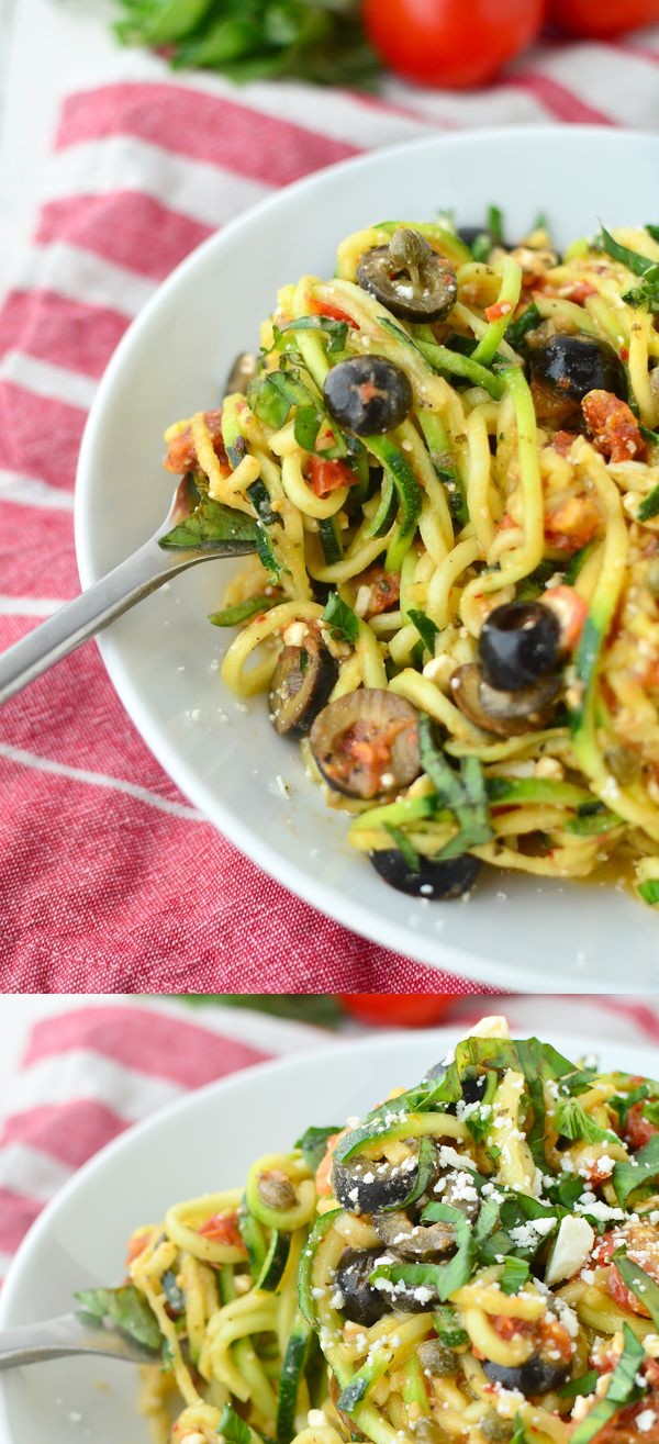 Mediterranean Zucchini Noodles