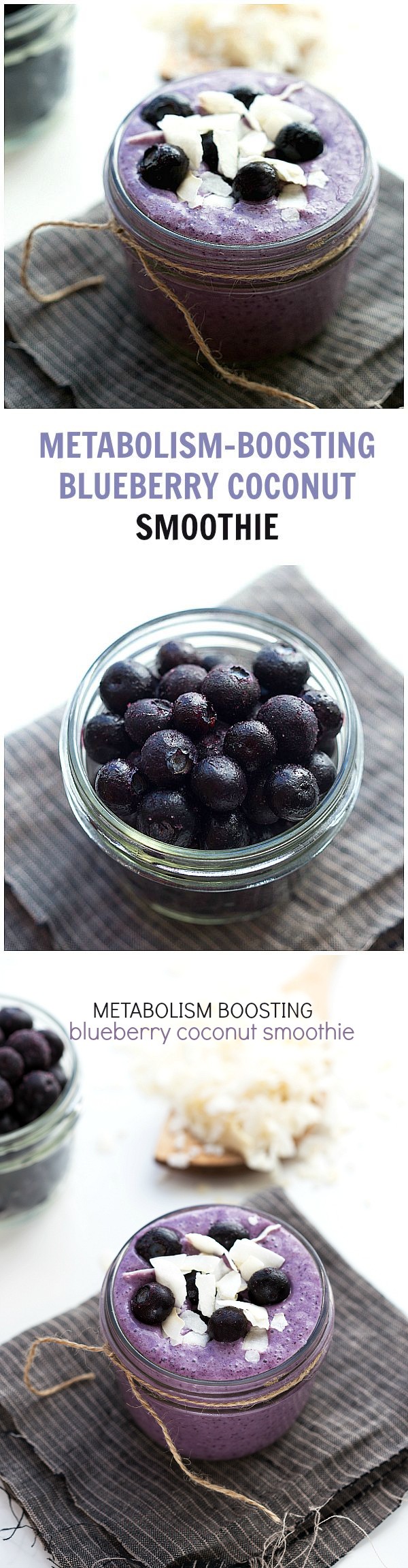 (Metabolism Boosting Blueberry Coconut Lime Smoothie