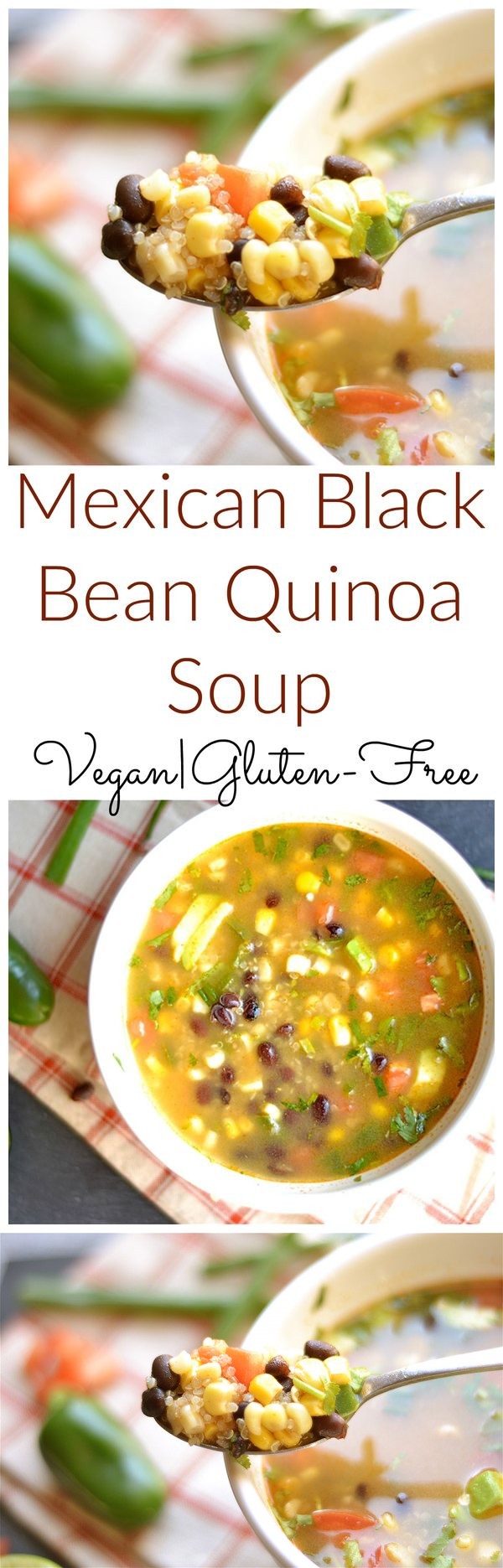 Mexican Black Bean Quinoa Soup