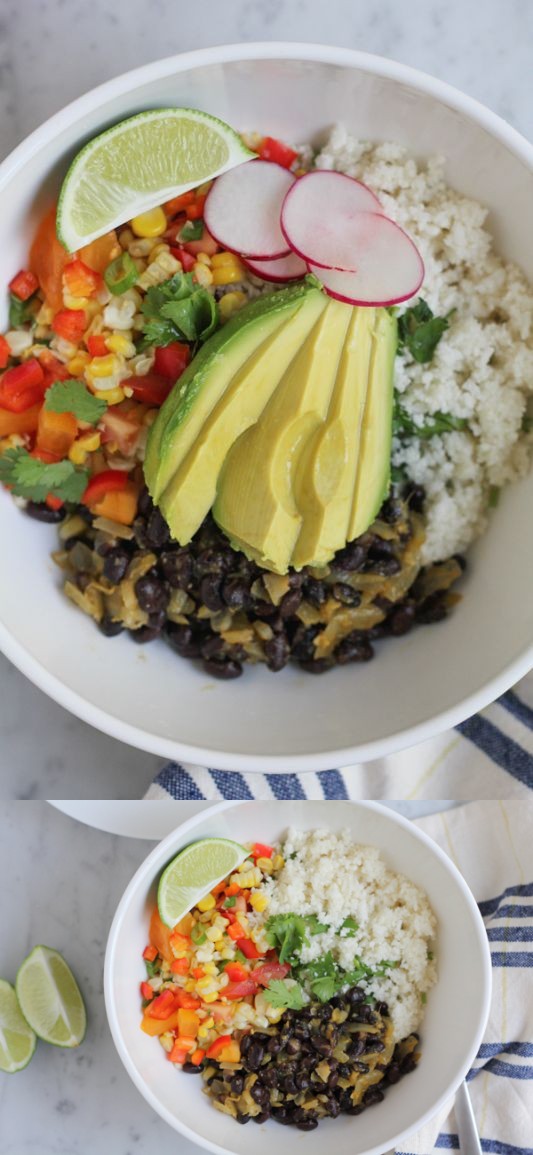 Mexican Cauliflower Rice Bowl