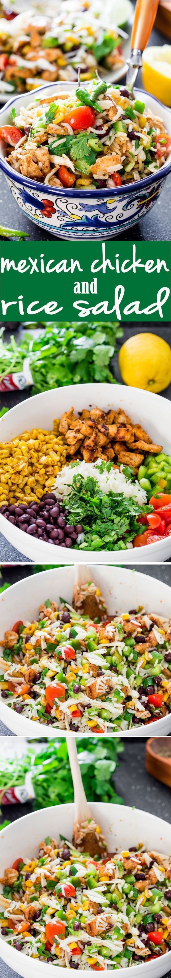 Mexican Chicken and Rice Salad