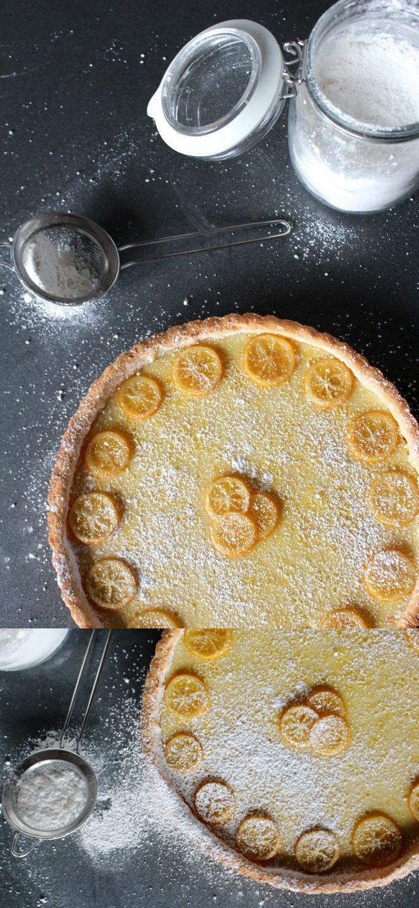 Meyer Lemon + Cardamom Tart