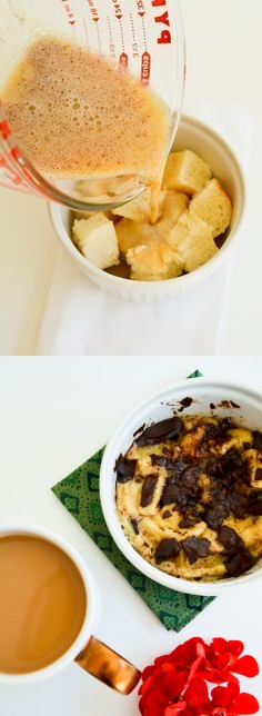 Microwave Bread Pudding in a Mug