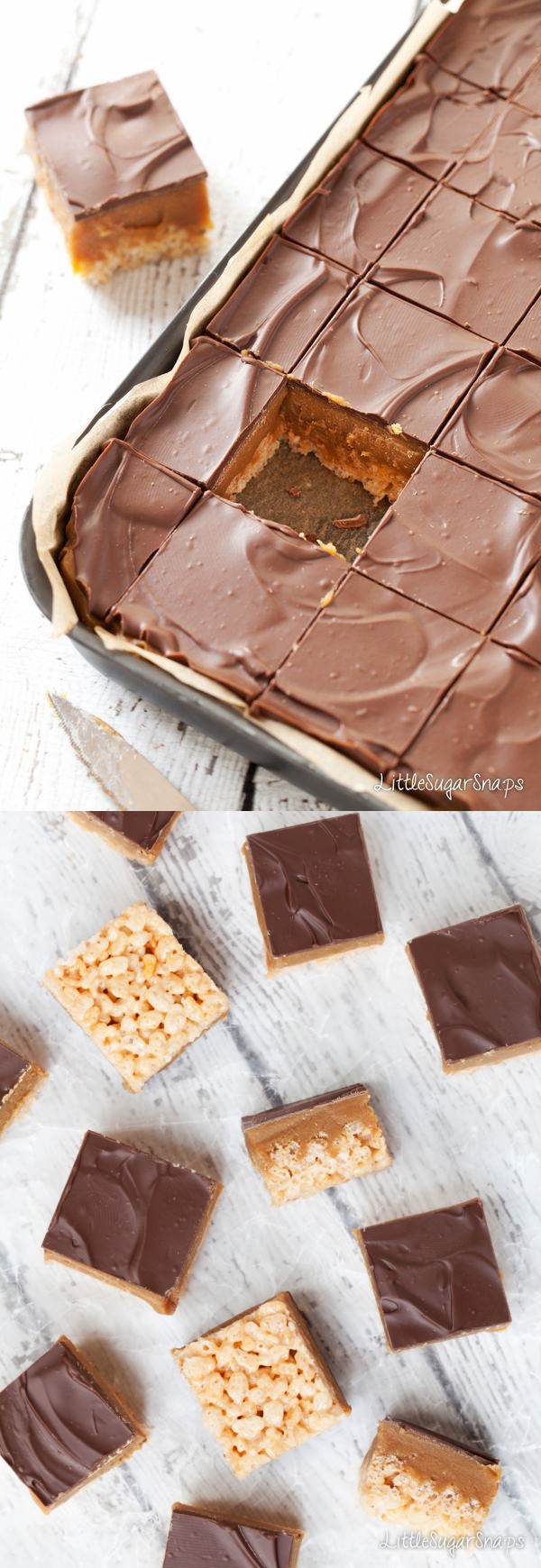 Millionaire's Caramel Krispie Squares