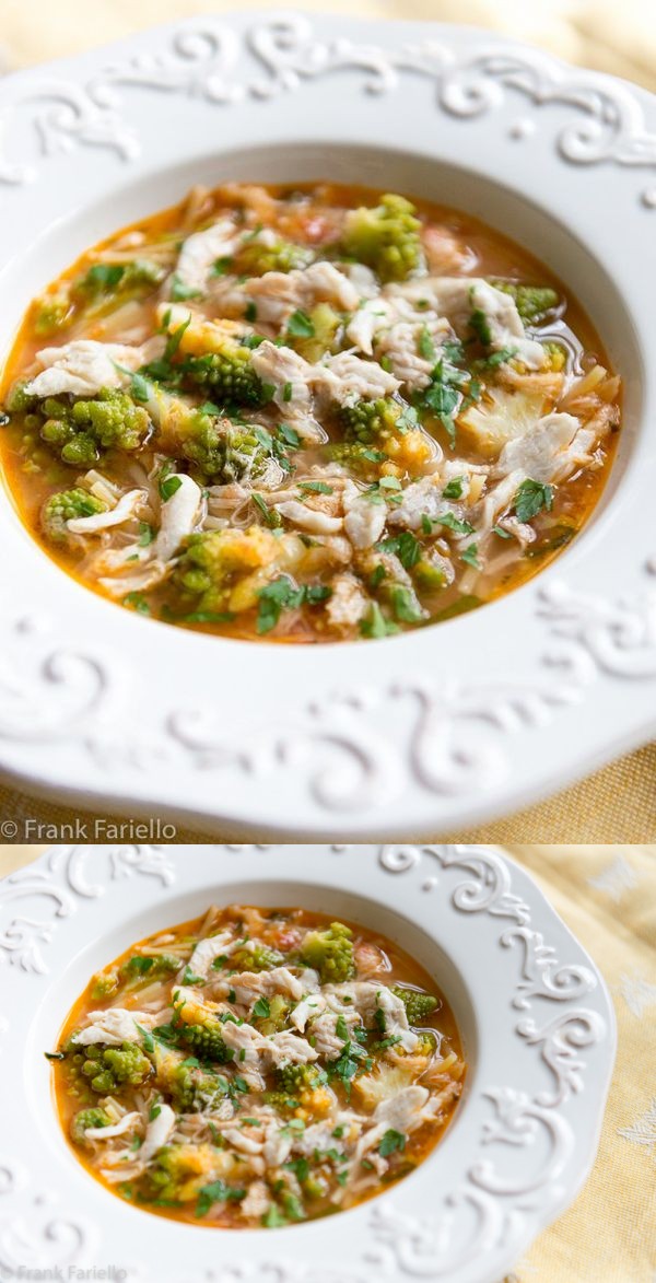 Minestra di broccoli e arzilla (Skate and Roman Cauliflower Soup