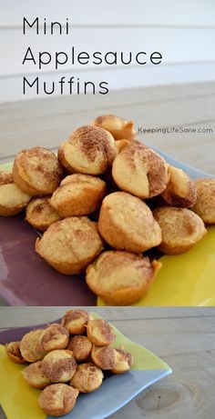 Mini Applesauce Muffins