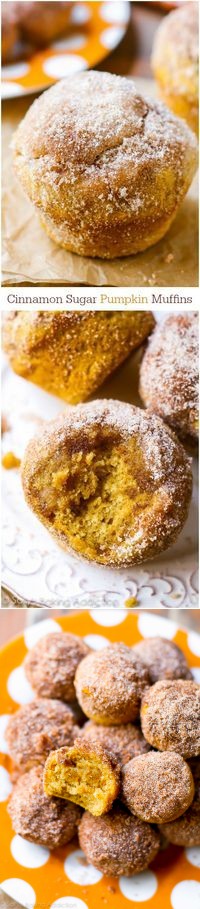 Mini Cinnamon Sugar Pumpkin Muffins