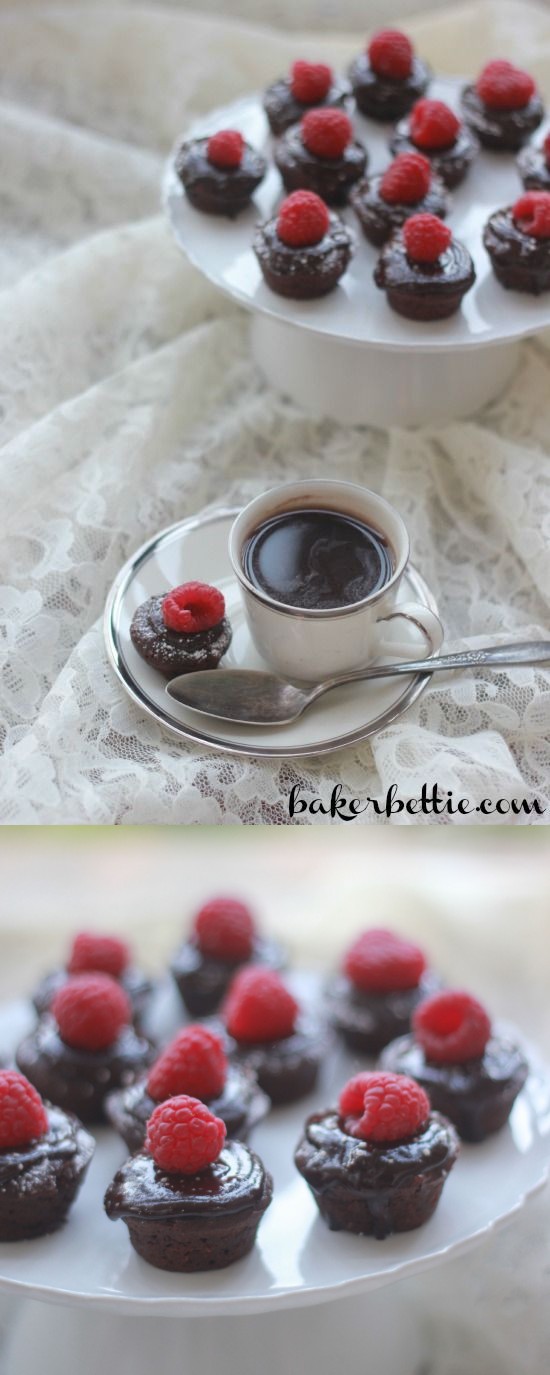 Mini Flourless Chocolate Tortes (gluten free