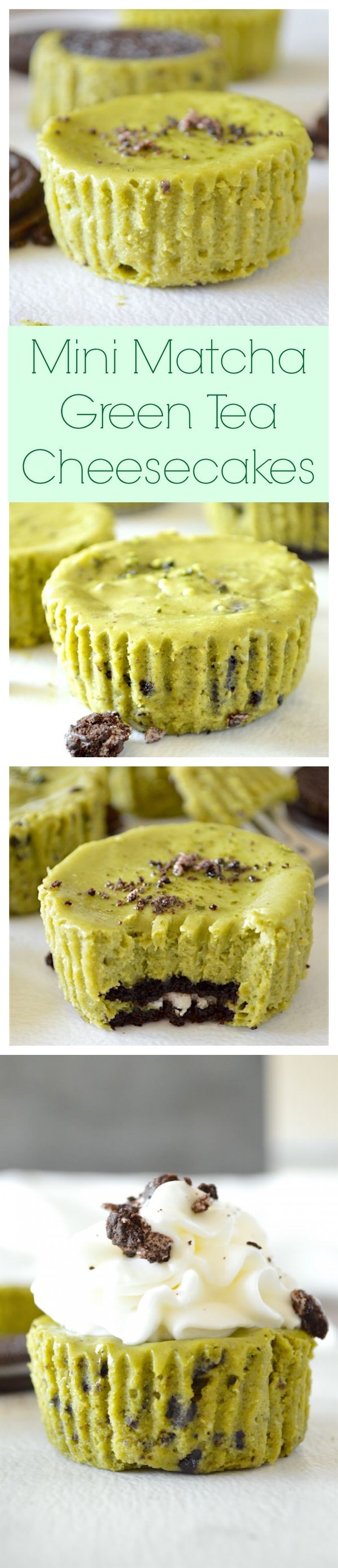 Mini Matcha Green Tea (Oreo Cheesecakes