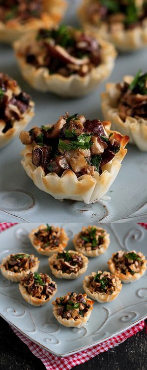 Mini Mushroom & Gorgonzola Bites