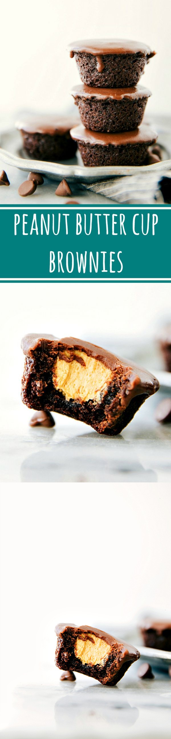 Mini Peanut Butter Cup Brownie Bites (Video