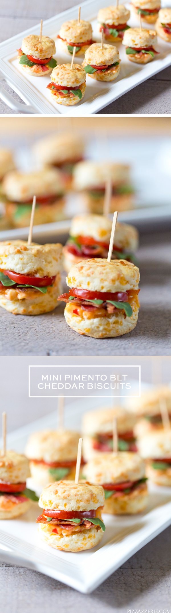 Mini Pimento BLT Cheddar Biscuits