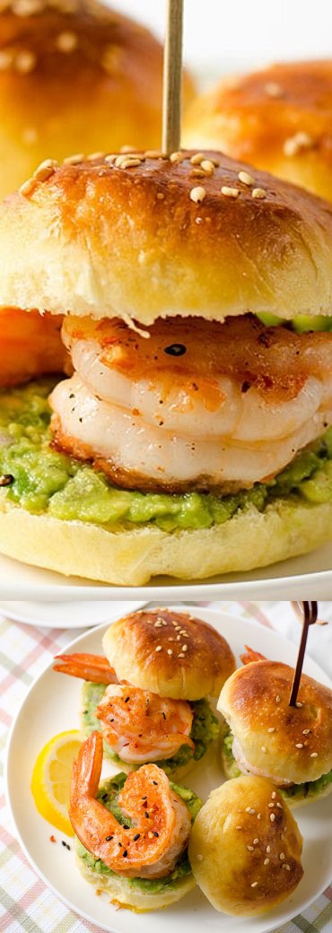 Mini Shrimp Guacamole Sandwich