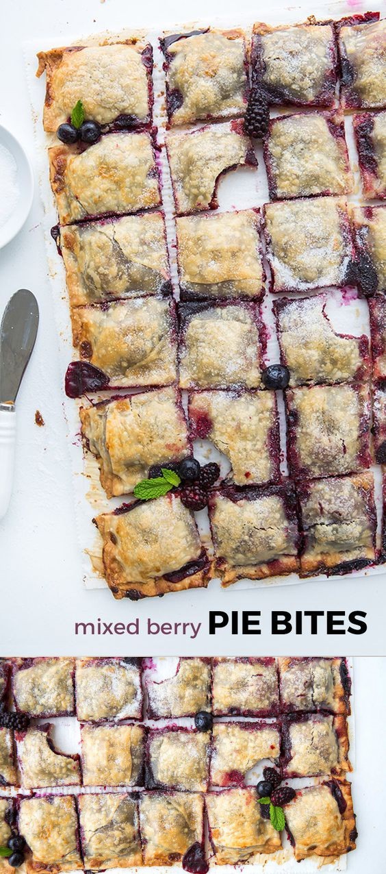 Mixed Berry Pie Bites