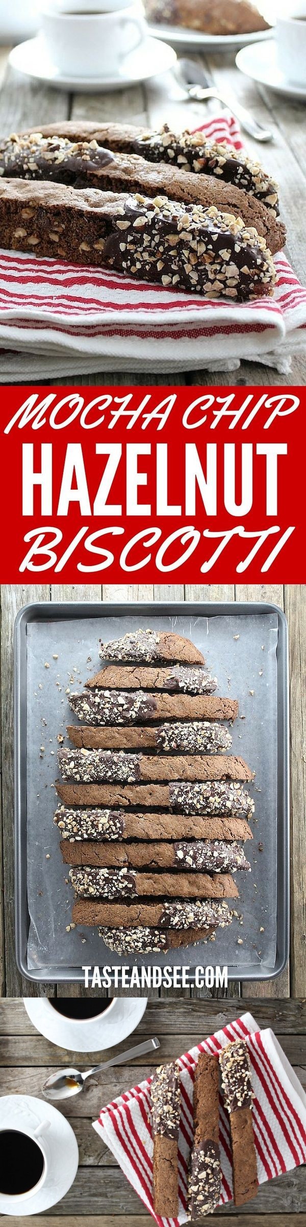 Mocha Chip Hazelnut Biscotti