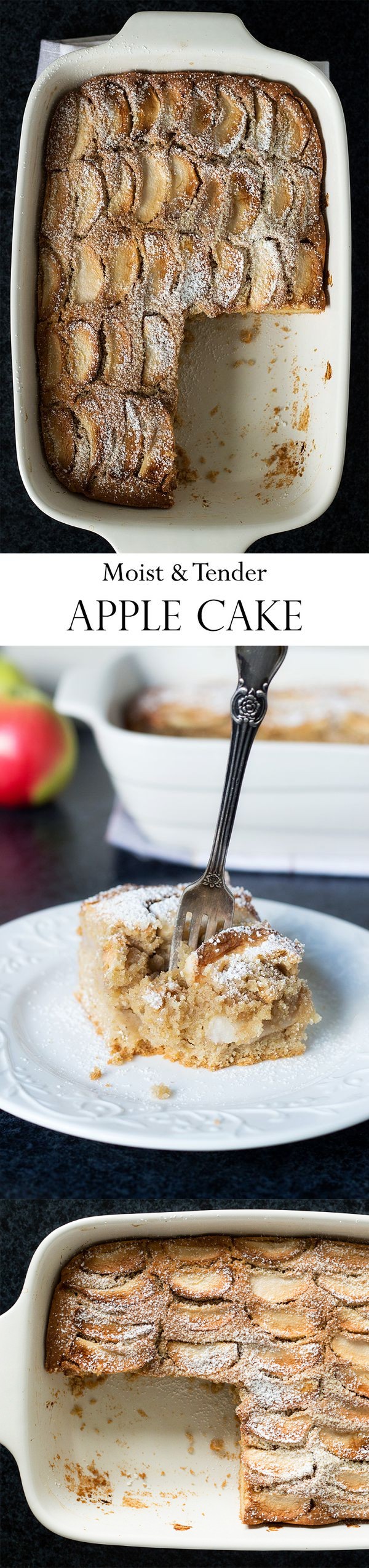 Moist & Tender Apple Cake