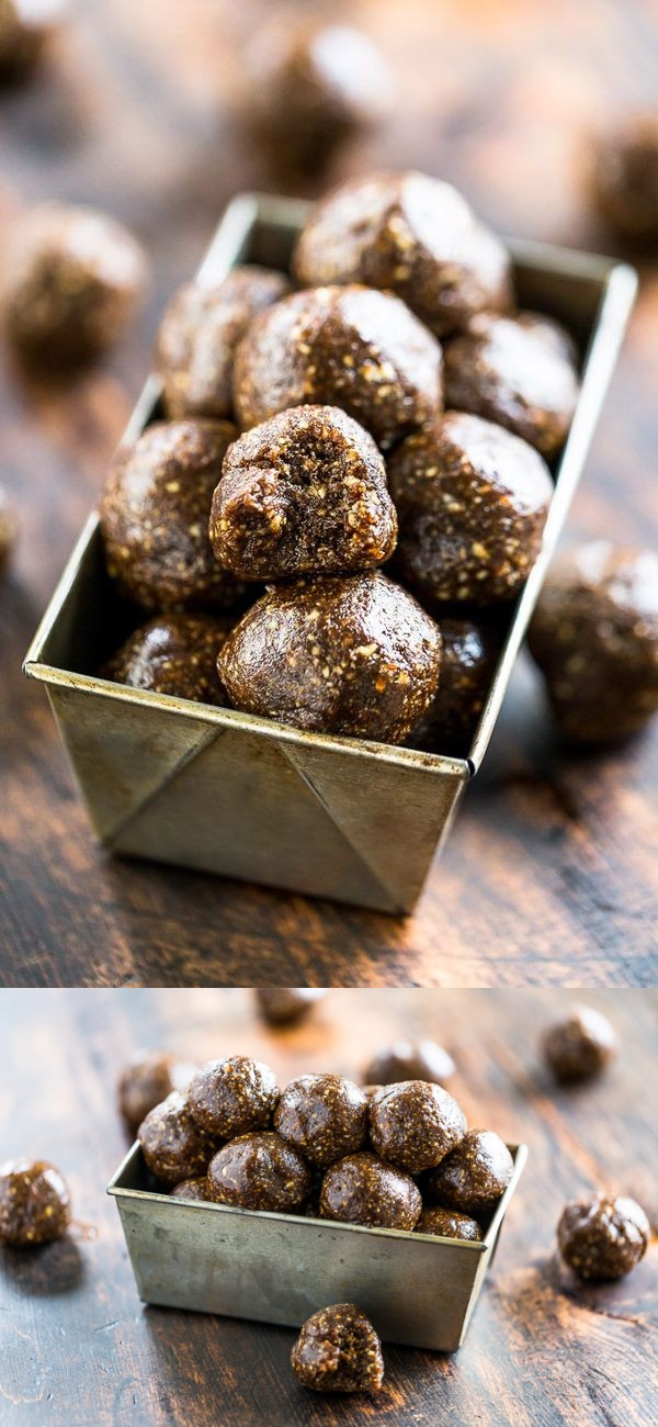 Molasses Ginger Cookie Energy Bites