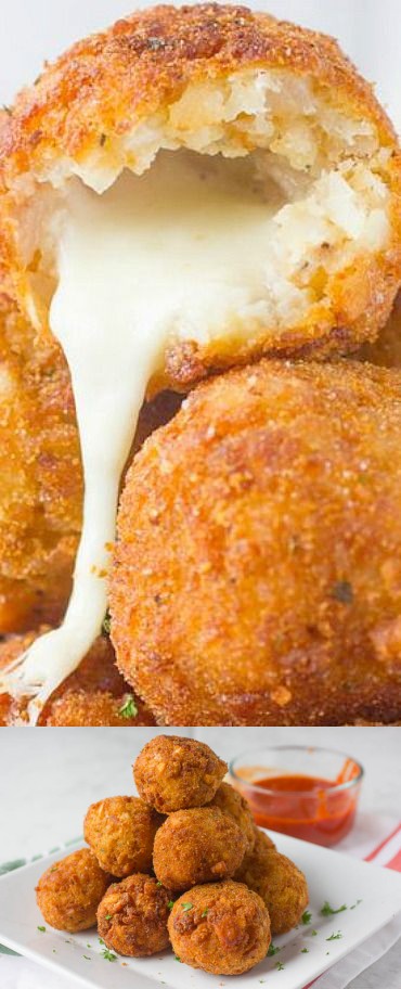 Mozzarella Stuffed Tater Tot Balls