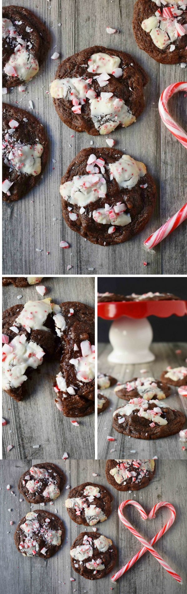 Mrs. Claus Chocolate Peppermint Cookies