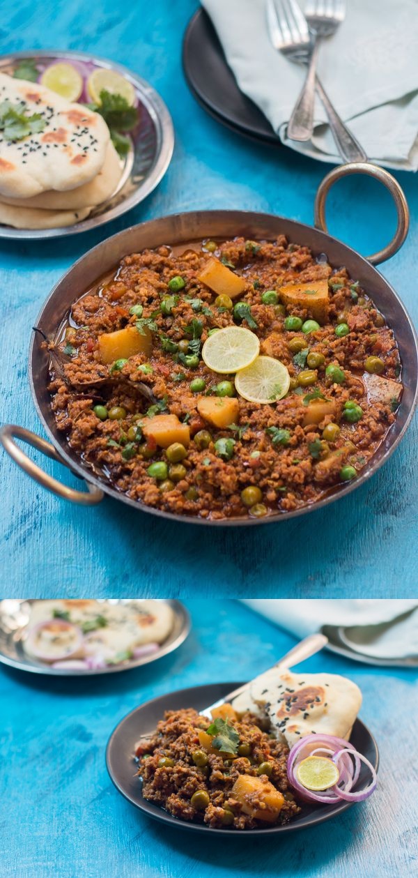 Mutton Keema or Spiced Lamb Mince Curry