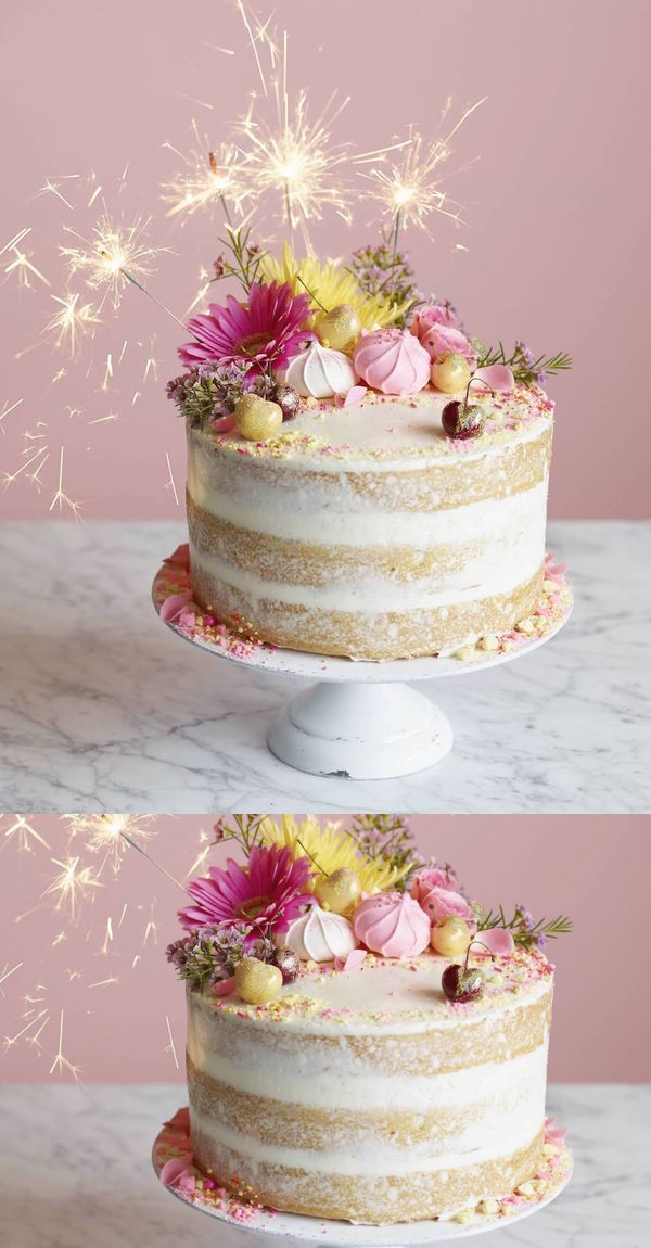 Naked Birthday Cake