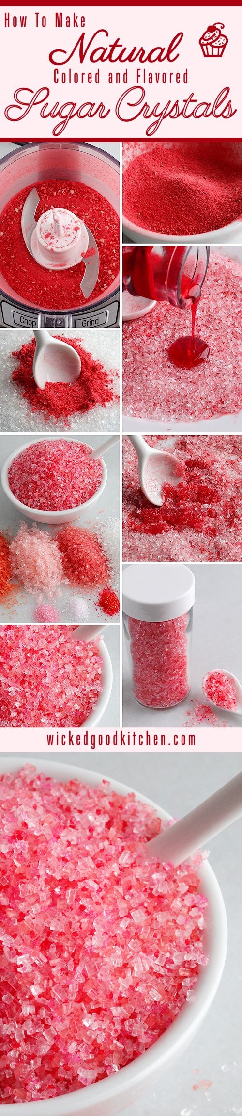 Natural Pink Fairy Dust Sugar Crystal Sprinkles