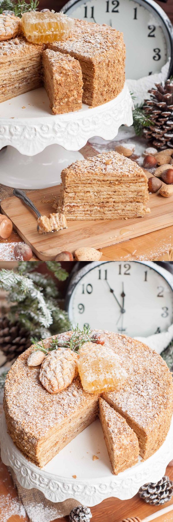 New Year's Honey Cake (Medovik