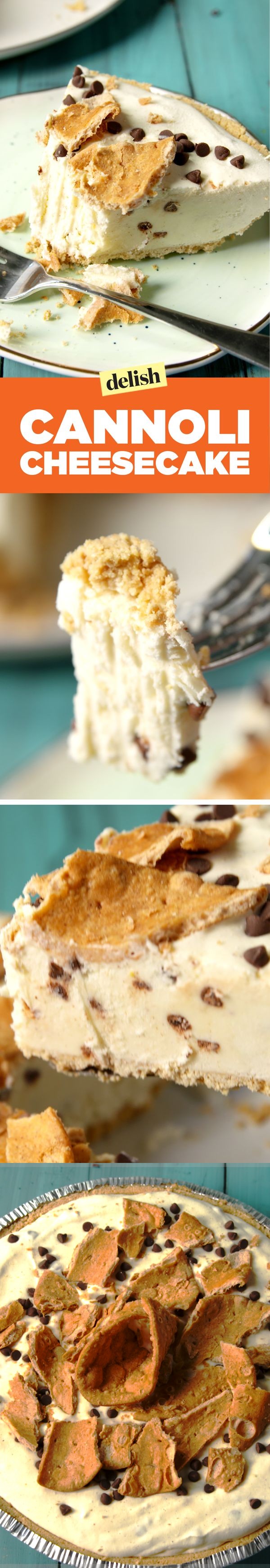 No-Bake Cannoli Cheesecake