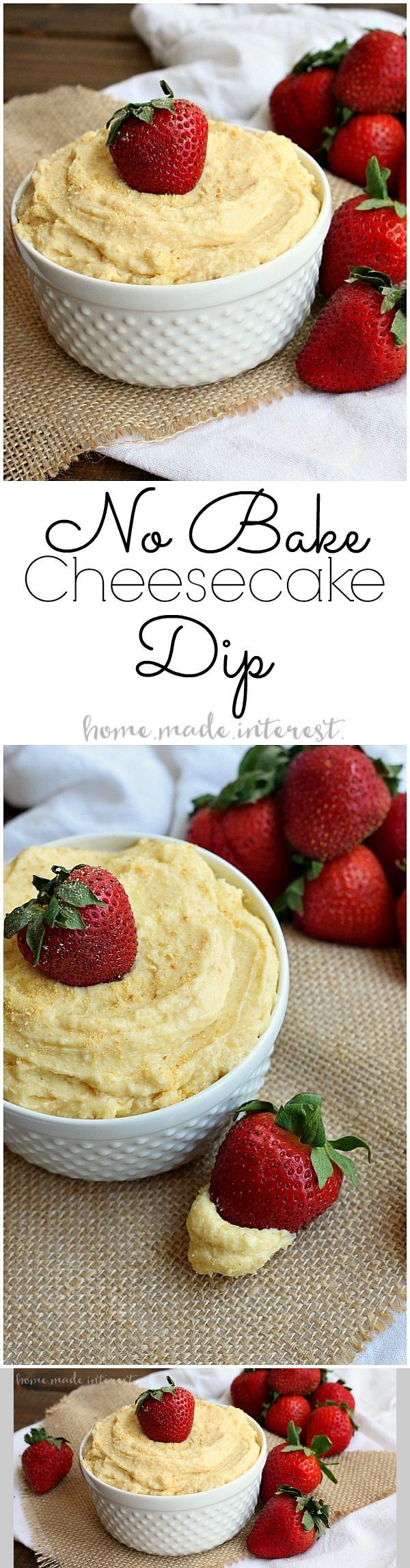 No Bake Cheesecake Dip