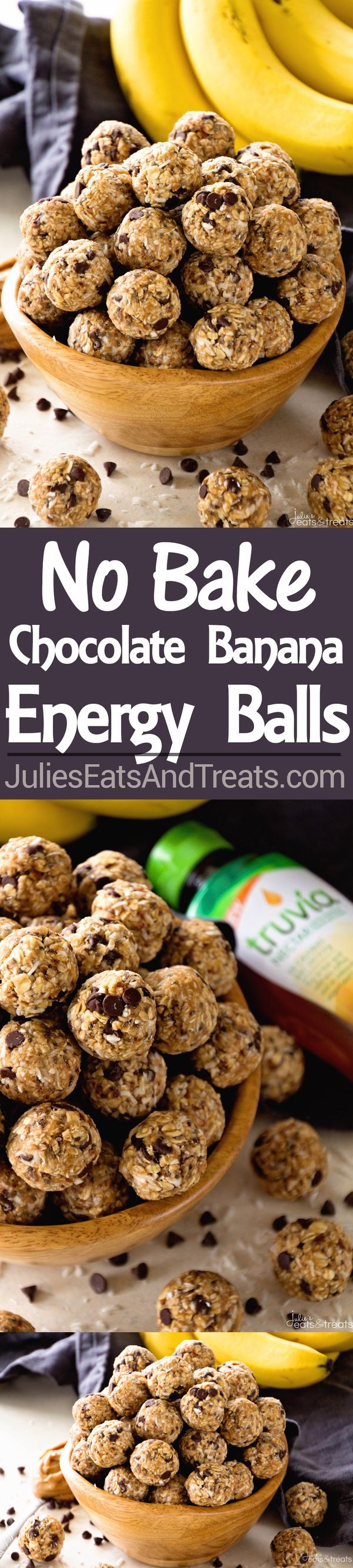 No Bake Chocolate Banana Energy Balls