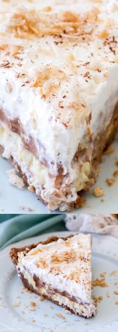 ( No-Bake  Chocolate Coconut Cream Pie