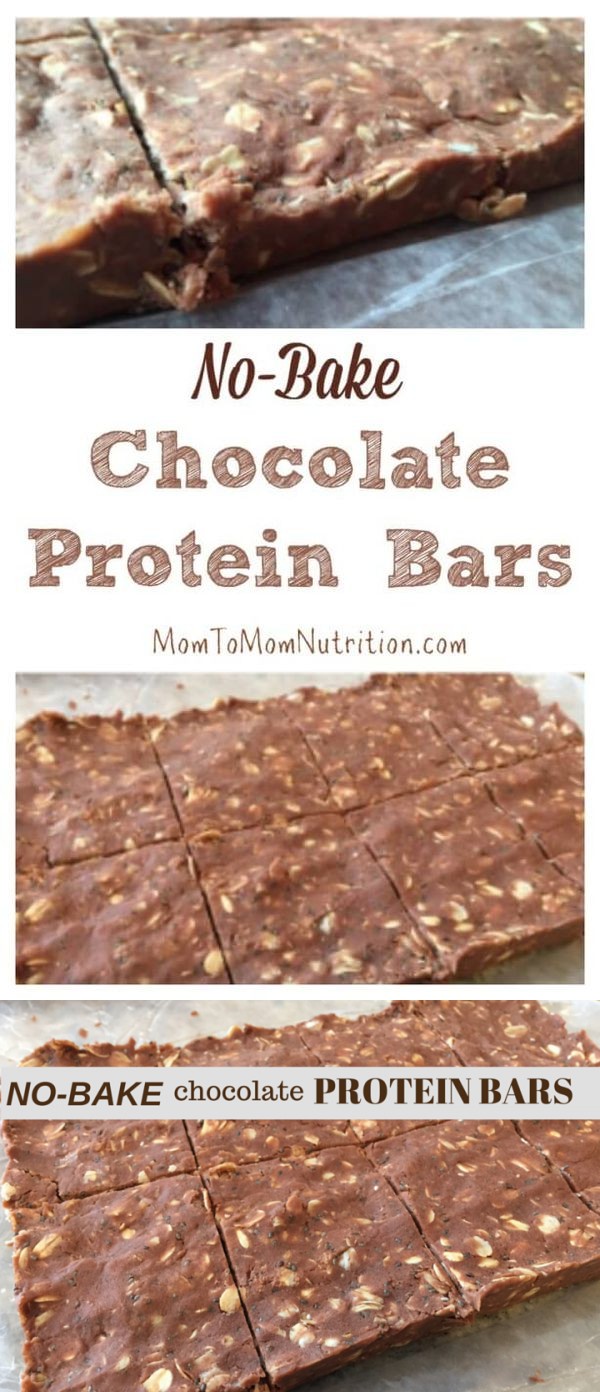 No-Bake Chocolate Protein Bars