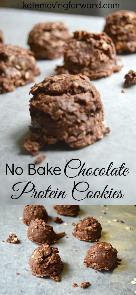 No Bake Chocolate Protein Cookies