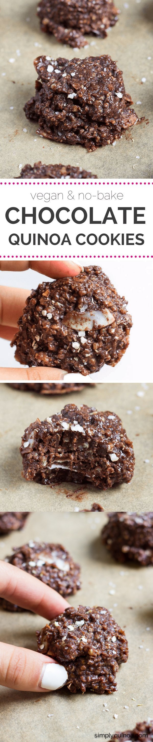 No-Bake Chocolate Quinoa Cookies