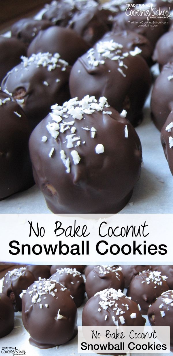 No Bake Coconut Snowball Cookies