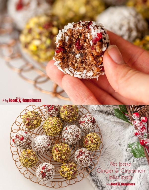 No bake Ginger & Cinnamon bliss balls