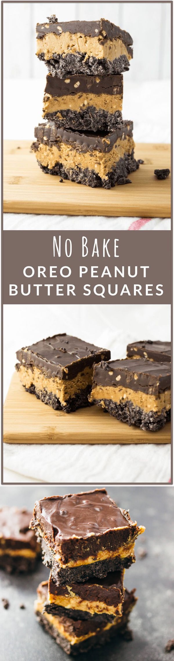 No-bake oreo peanut butter squares