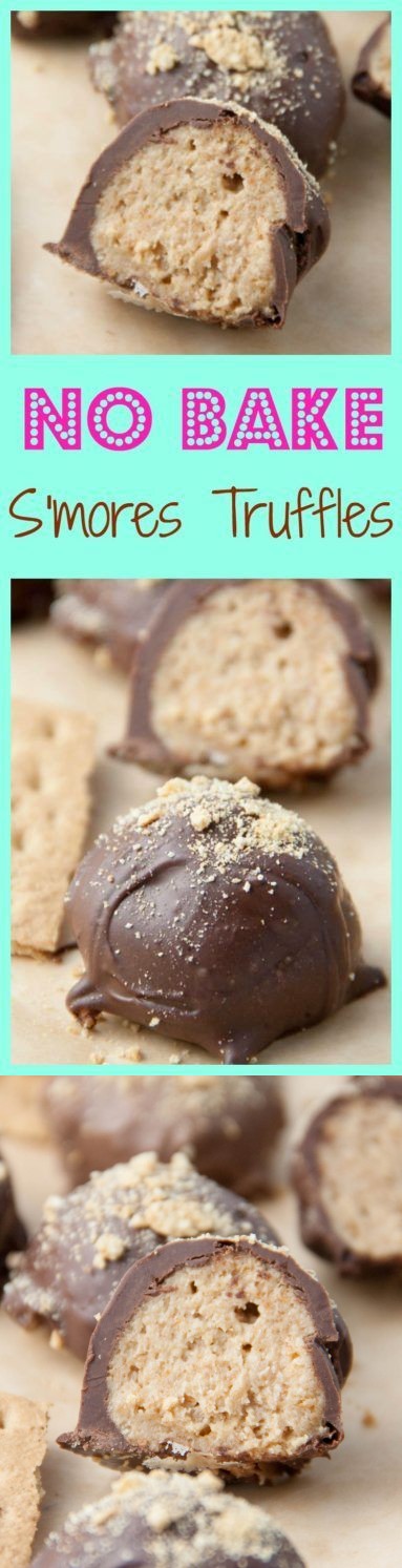 No Bake S'mores Truffles