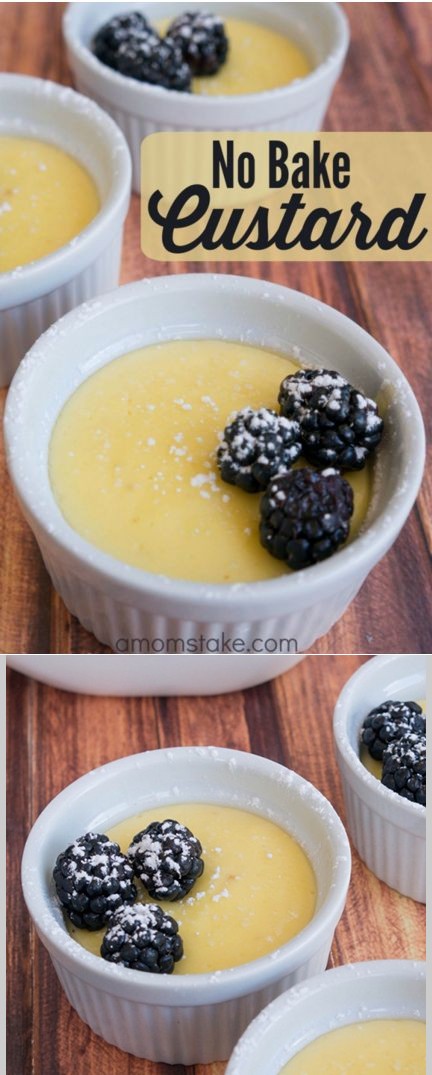 No Bake Vanilla Custard