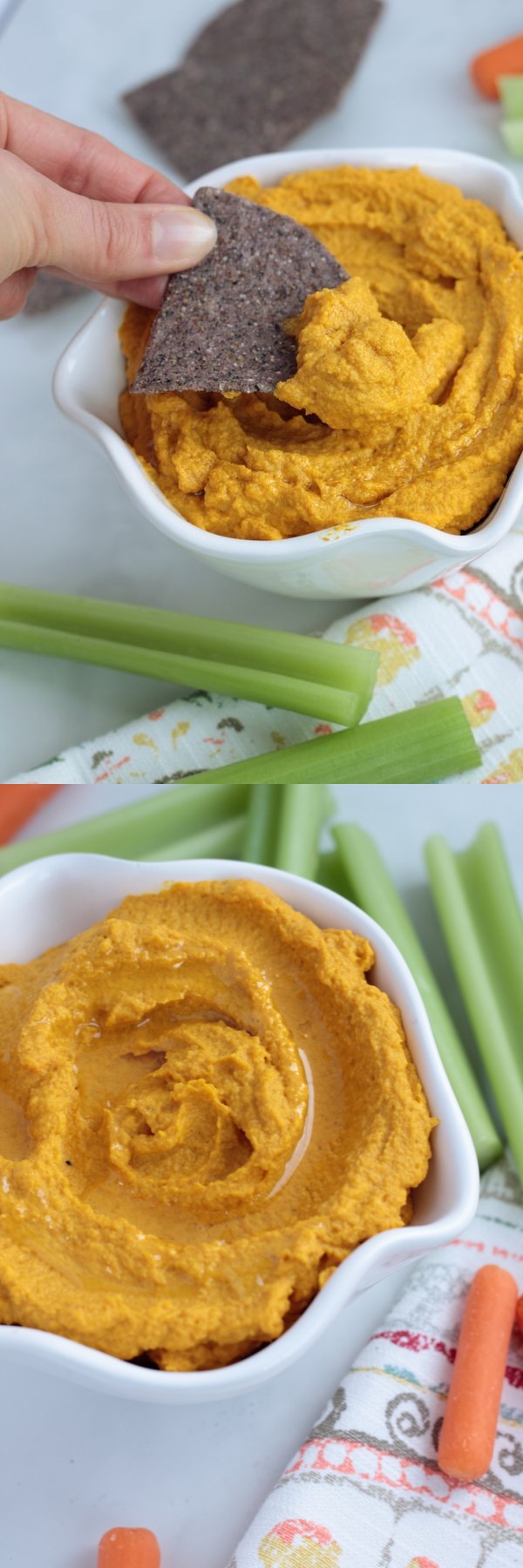 No Bean Roasted Carrot Hummus