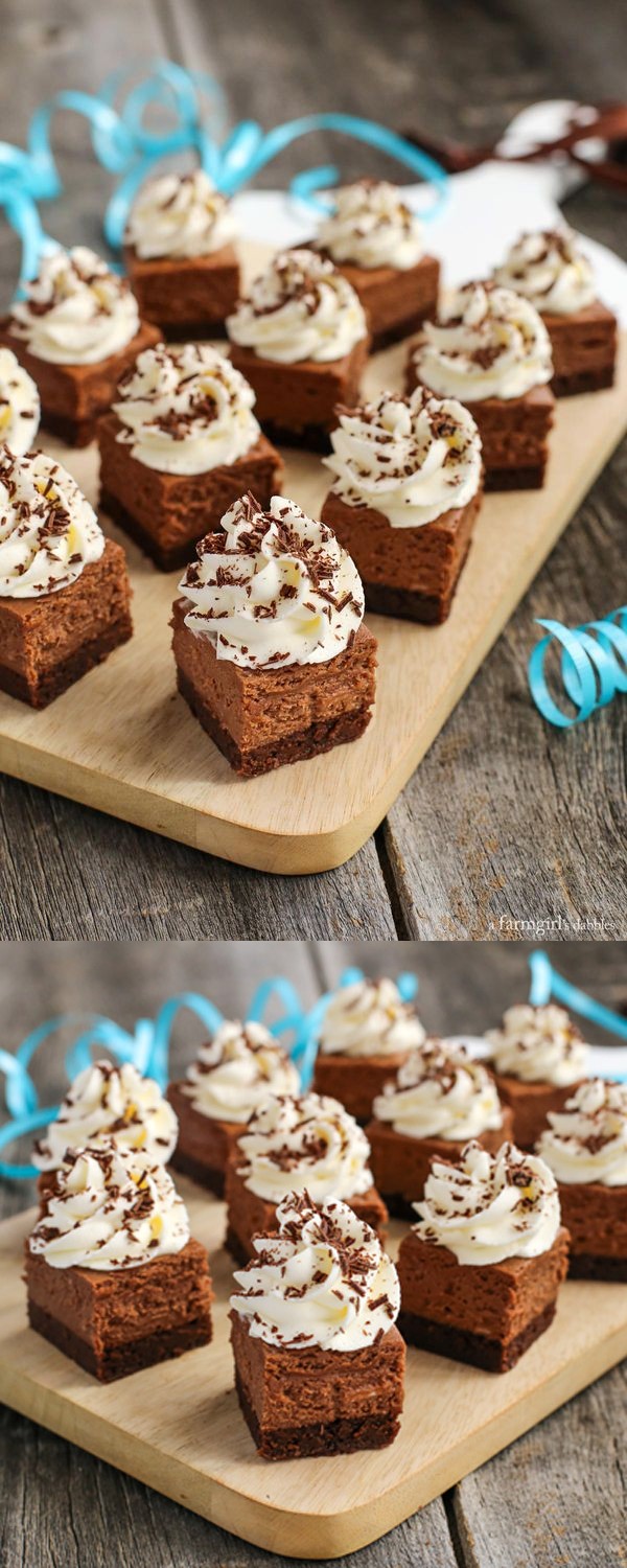 Nutella Cheesecake Brownie Bites