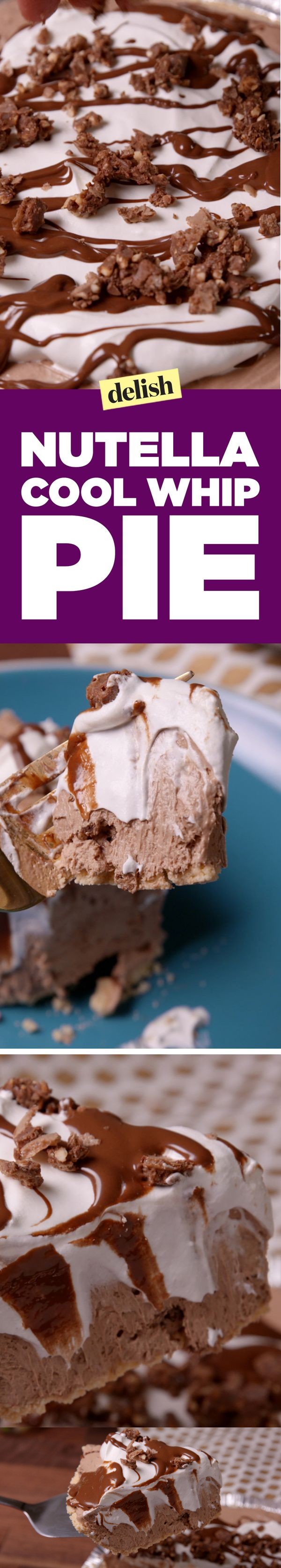 Nutella Cool Whip Pie