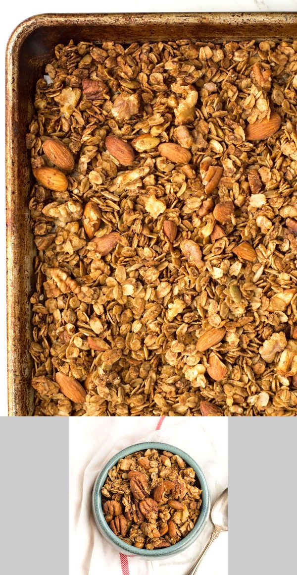 Nutty Gingerbread Granola (and a giveaway!