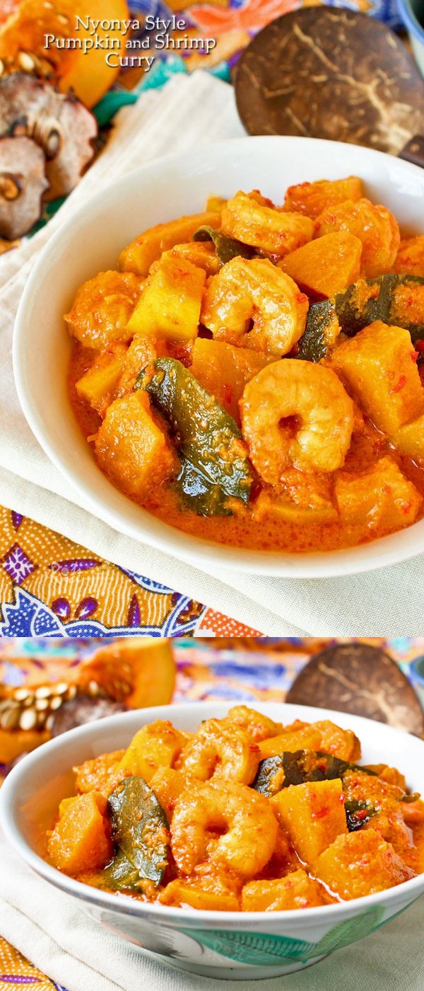 Nyonya Style Pumpkin and Shrimp Curry