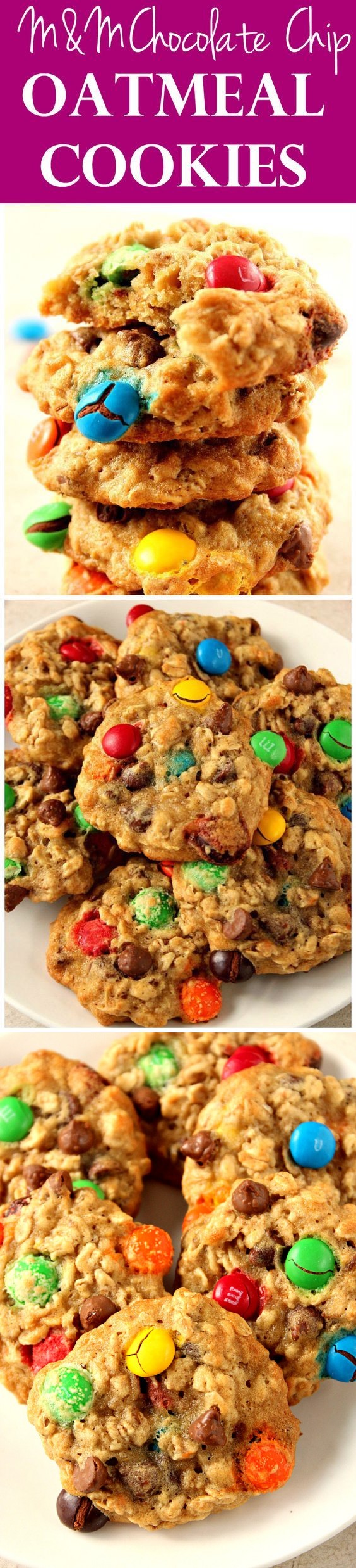 Oatmeal Chocolate Chip M&M Cookies