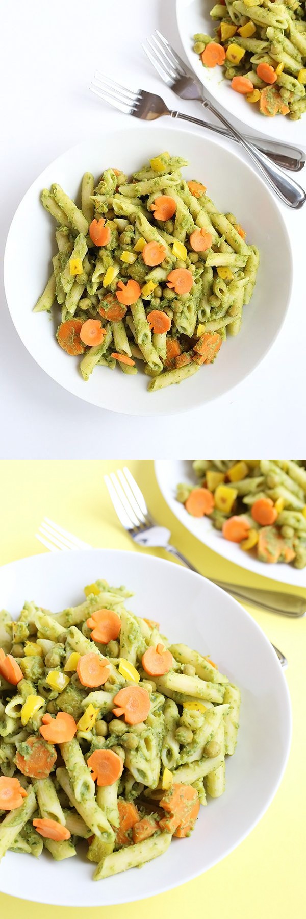 Oil Free Kale Pesto Pasta