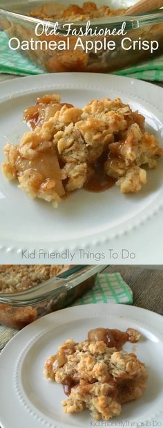 Old Fashioned Oatmeal Apple Crisp